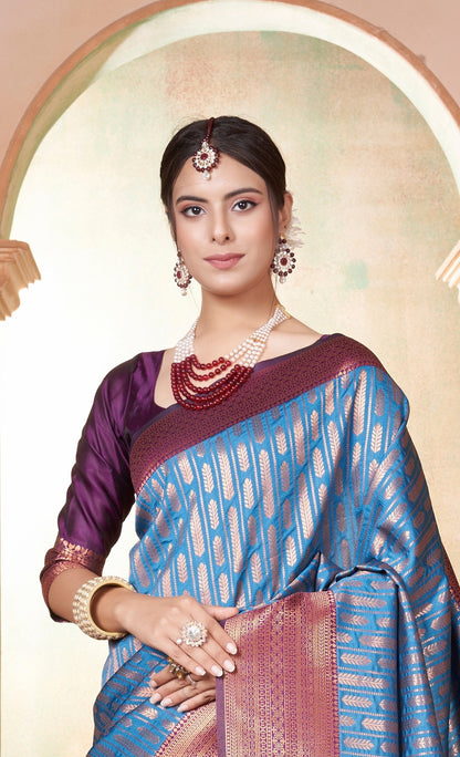 Sanaya Silk Woven Kanjivaram Saree