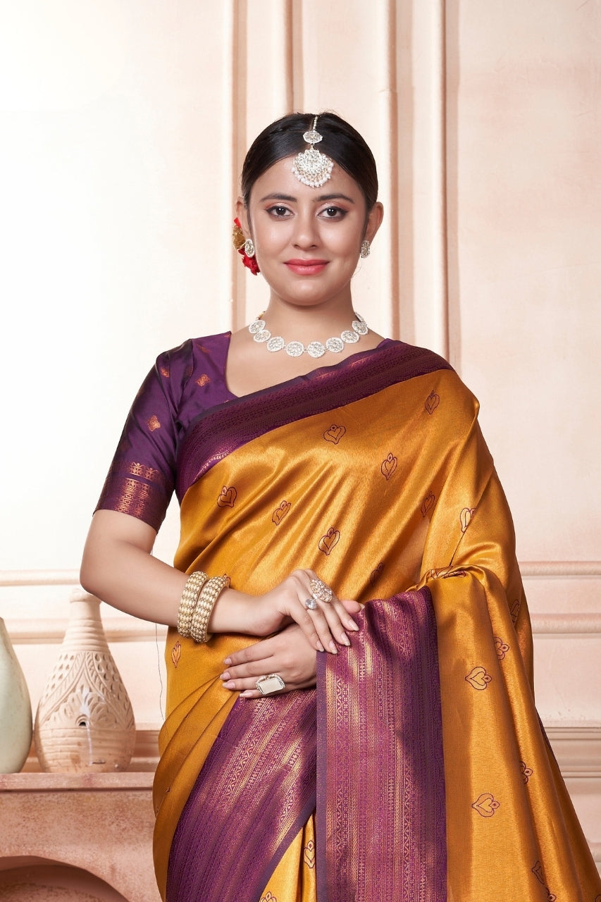 Akanksha Silk Woven Kanjivaram Saree