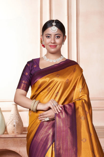 Akanksha Silk Woven Kanjivaram Saree