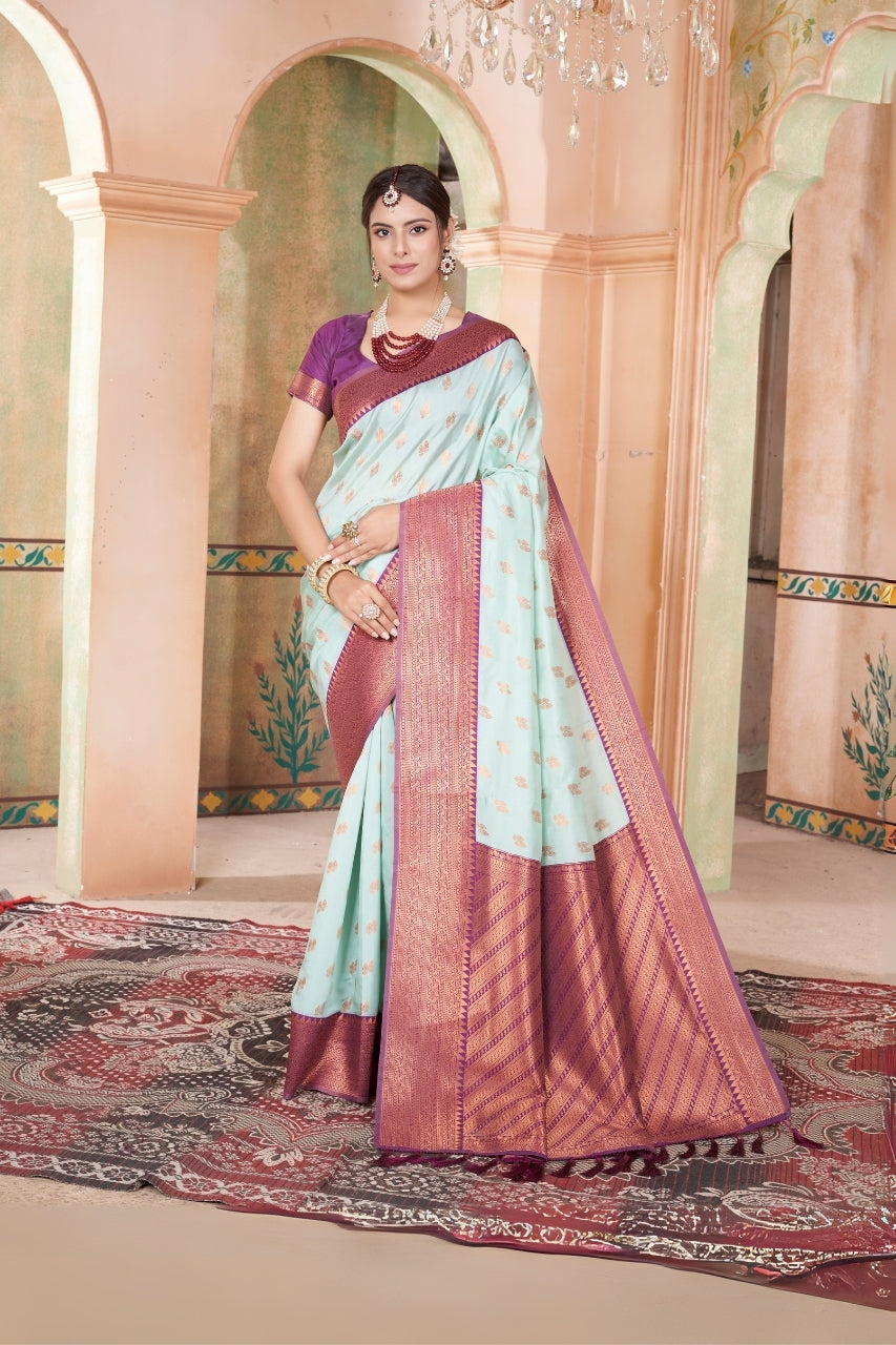 Kanana Silk Woven Kanjivaram saree