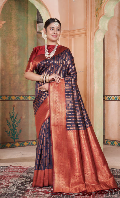 Sanaya Silk Woven Kanjivaram Saree