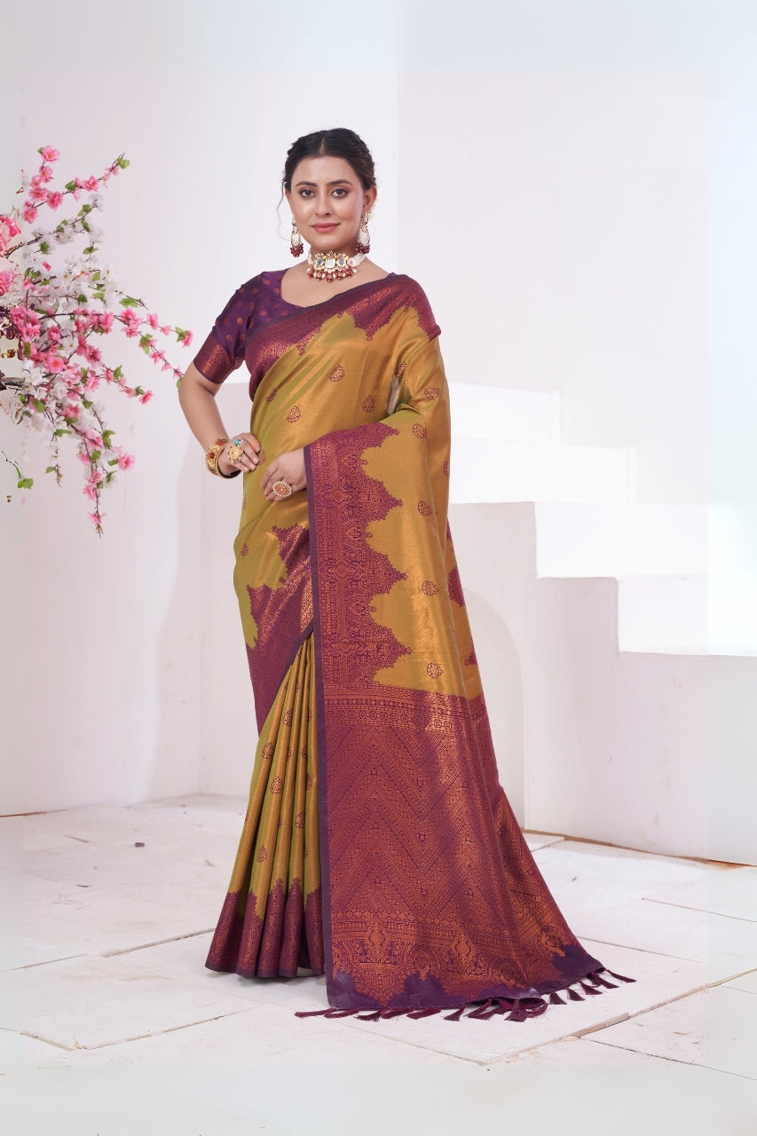 Komal Woven Silk Kanjivaram Saree