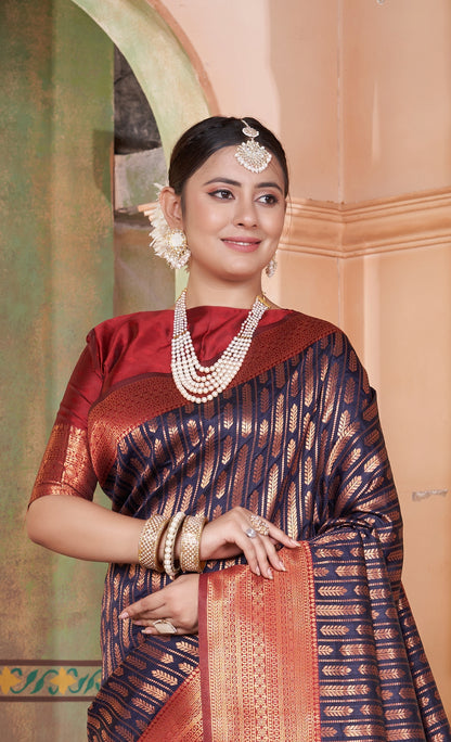 Sanaya Silk Woven Kanjivaram Saree