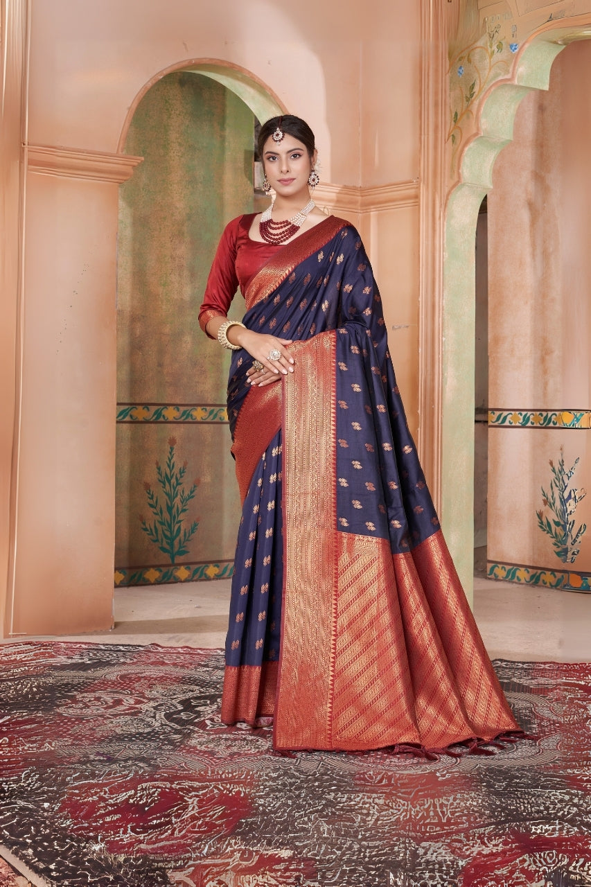 Kanana Silk Woven Kanjivaram saree