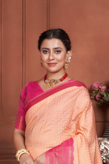 Janshi Silk Woven Kanjivaram Saree