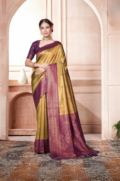 Akanksha Silk Woven Kanjivaram Saree
