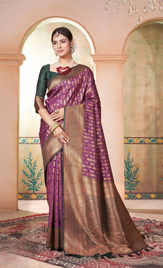 Sanaya Silk Woven Kanjivaram Saree
