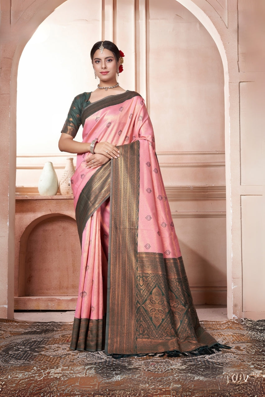 Akanksha Silk Woven Kanjivaram Saree