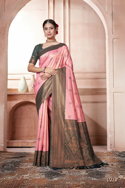Akanksha Silk Woven Kanjivaram Saree