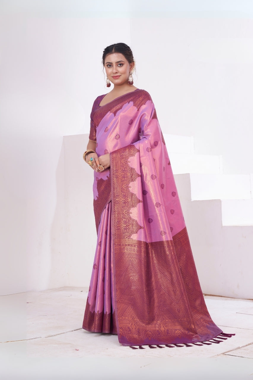 Komal Woven Silk Kanjivaram Saree