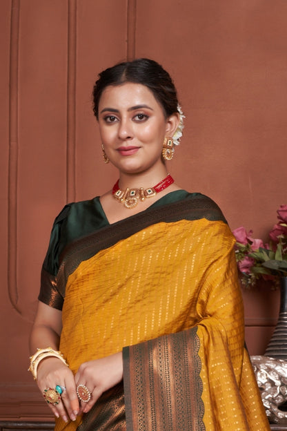 Janshi Silk Woven Kanjivaram Saree