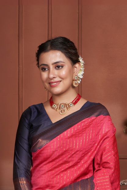 Janshi Silk Woven Kanjivaram Saree