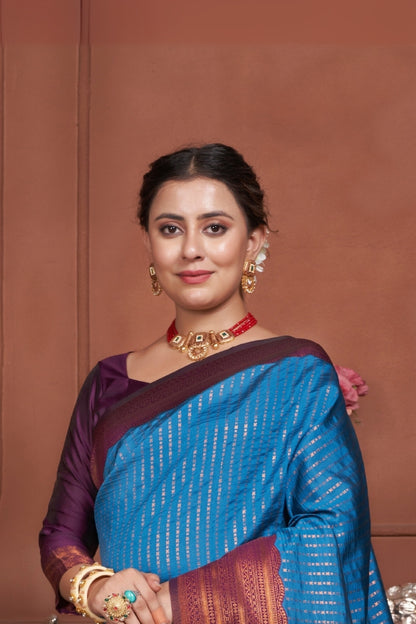Janshi Silk Woven Kanjivaram Saree