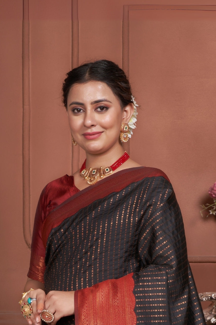 Janshi Silk Woven Kanjivaram Saree