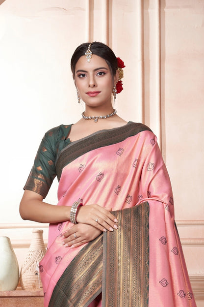 Akanksha Silk Woven Kanjivaram Saree