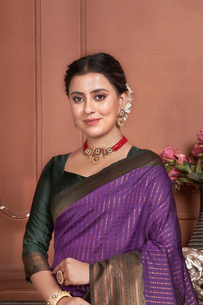 Janshi Silk Woven Kanjivaram Saree
