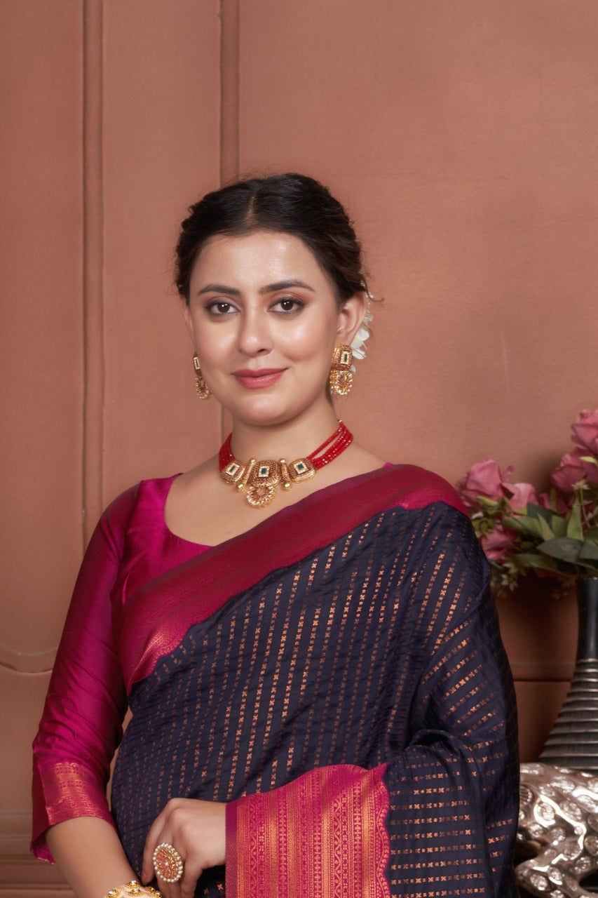 Janshi Silk Woven Kanjivaram Saree