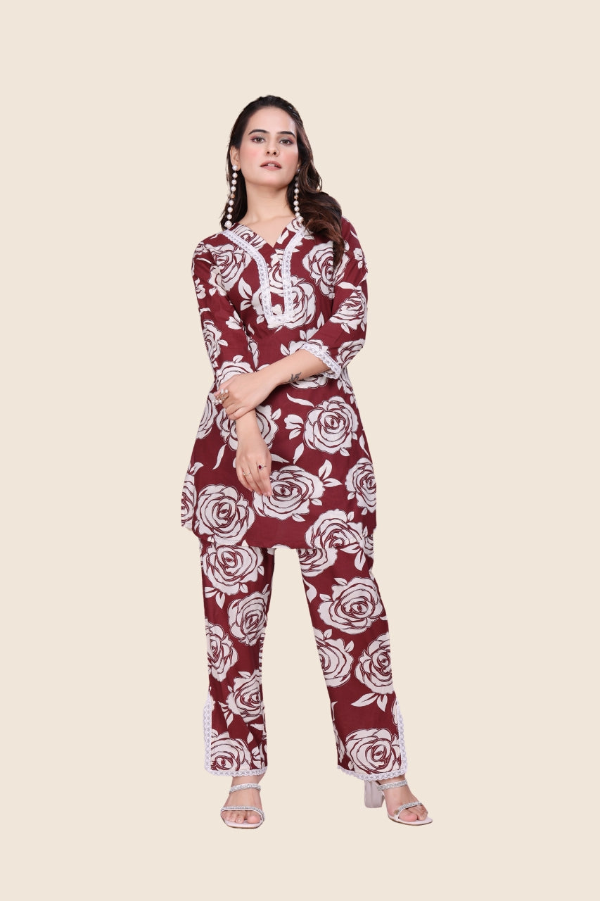 Noir Bloom Co-ords Set