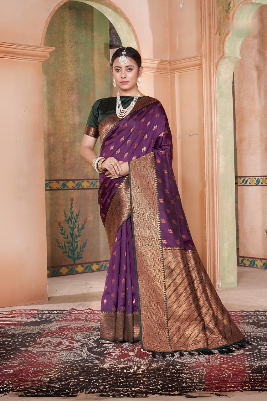 Kanana Silk Woven Kanjivaram saree