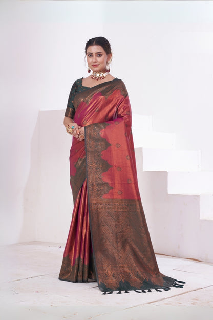 Komal Woven Silk Kanjivaram Saree