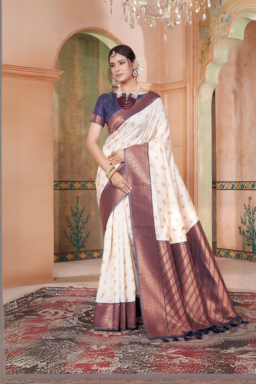 Kanana Silk Woven Kanjivaram saree