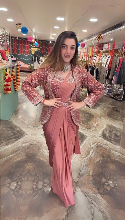 Varnika The Draped Power Look Saree With Koti