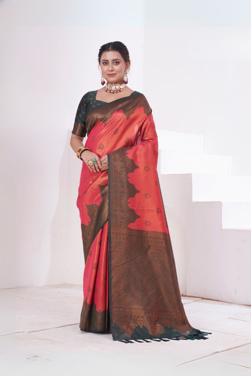 Komal Woven Silk Kanjivaram Saree