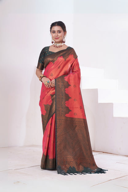 Komal Woven Silk Kanjivaram Saree