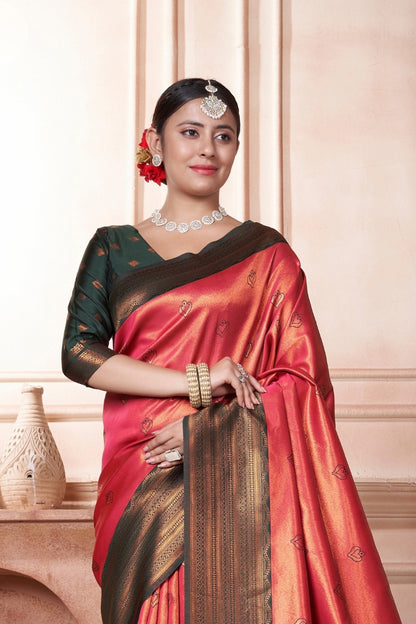 Akanksha Silk Woven Kanjivaram Saree