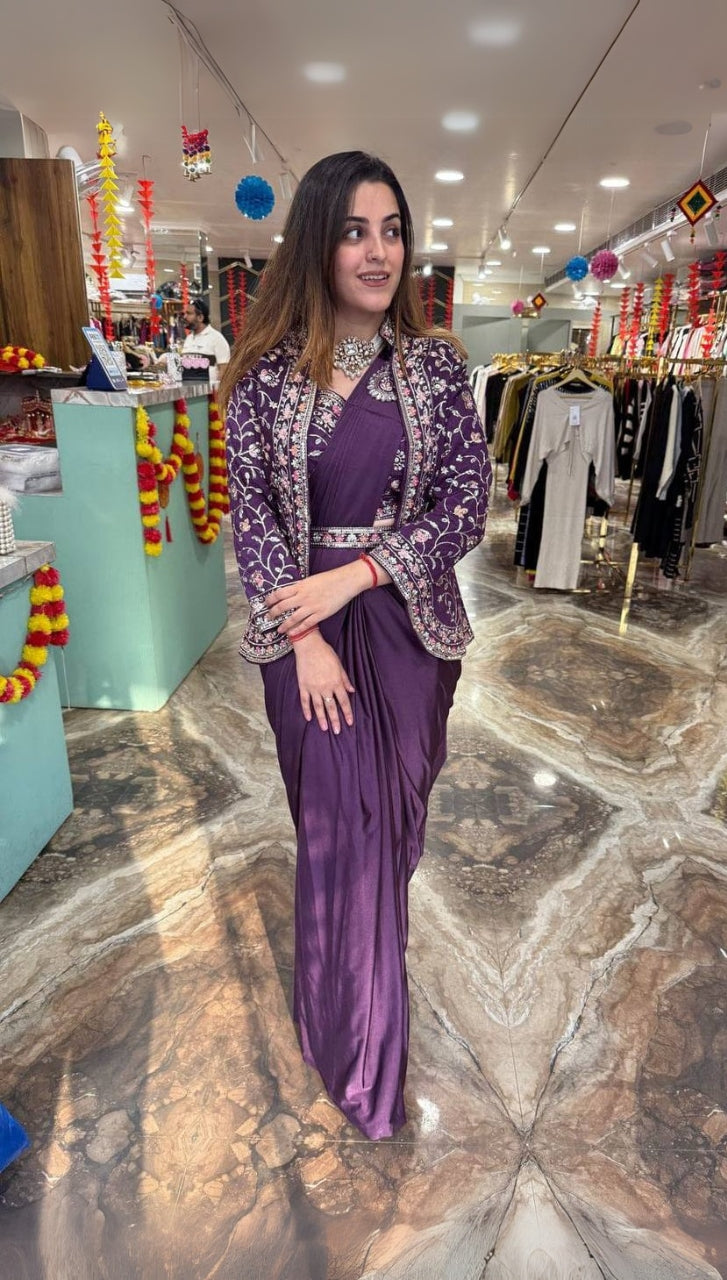Varnika The Draped Power Look Saree With Koti