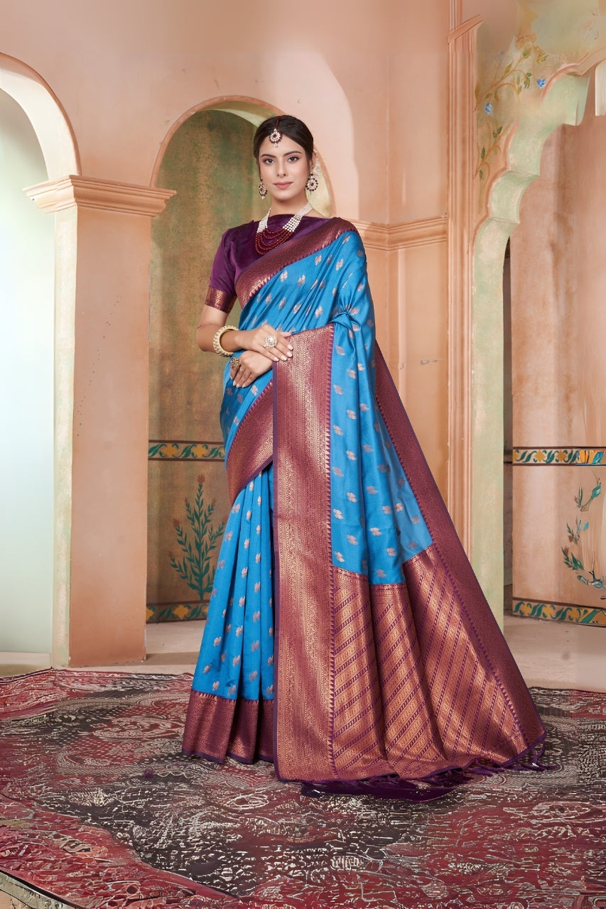Kanana Silk Woven Kanjivaram saree