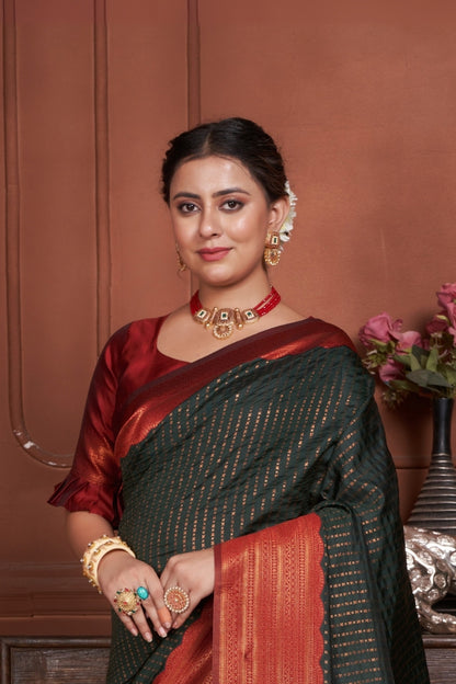 Janshi Silk Woven Kanjivaram Saree