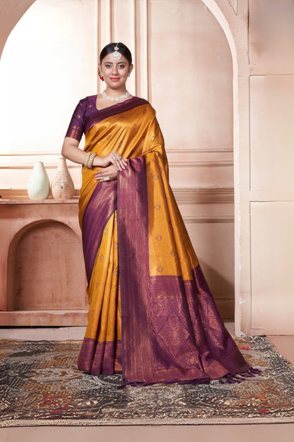 Akanksha Silk Woven Kanjivaram Saree
