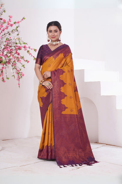 Komal Woven Silk Kanjivaram Saree
