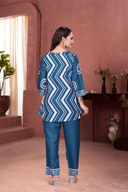 PREMIUM DIGITAL PRINTED CO-ORD SET BY EAVINA APPARELS