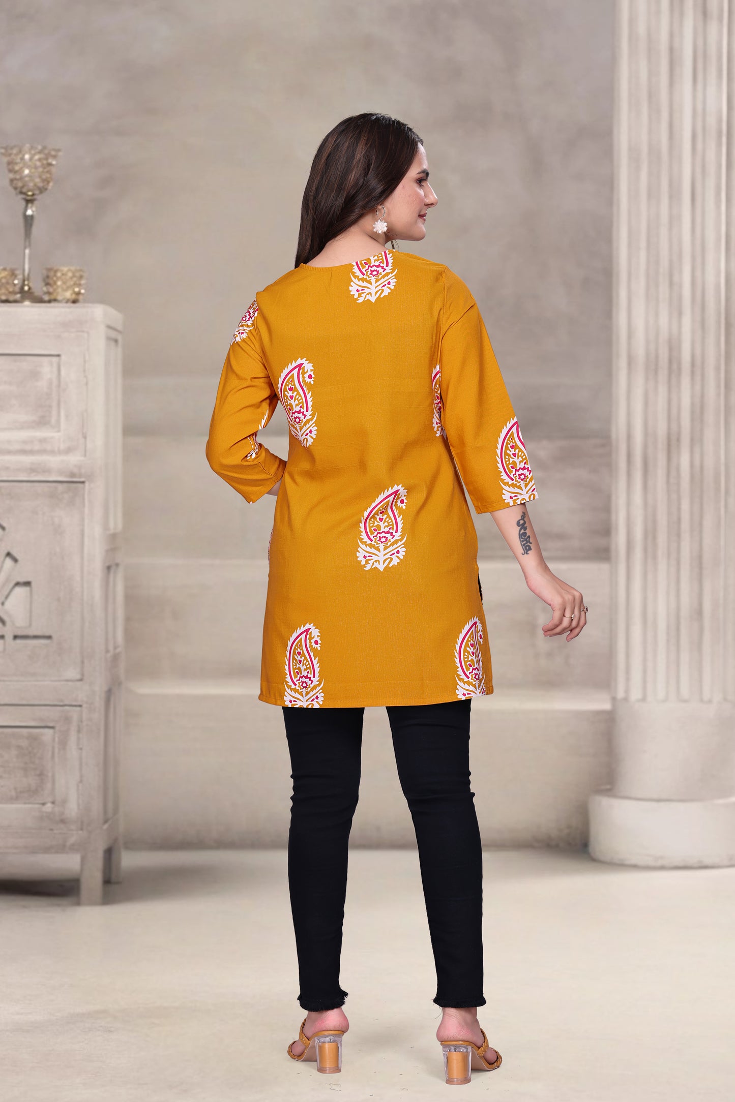 Paisley Keyhole Tunic