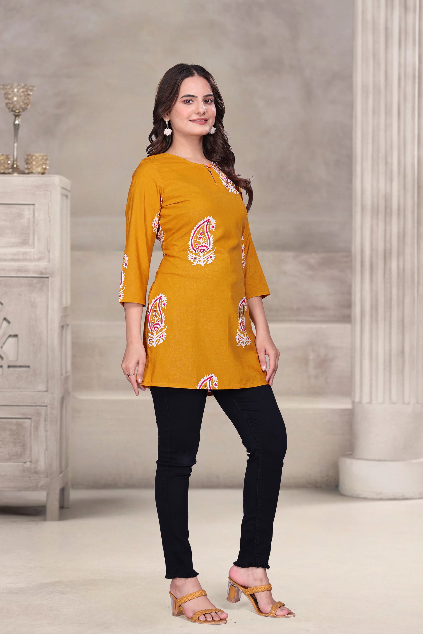 Paisley Keyhole Tunic
