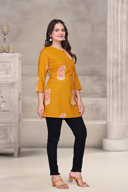 Paisley Keyhole Tunic