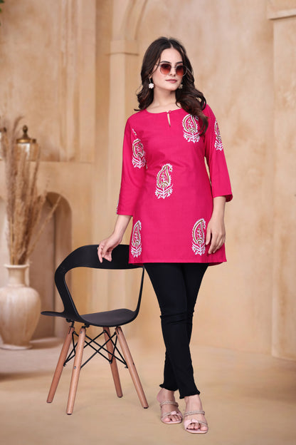 Paisley Keyhole Tunic