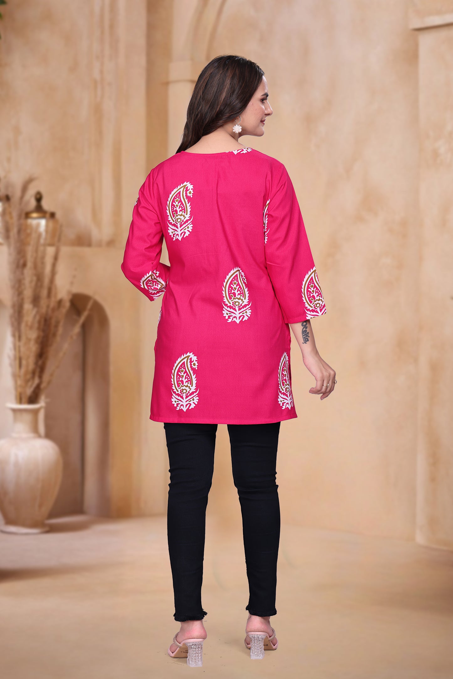 Paisley Keyhole Tunic
