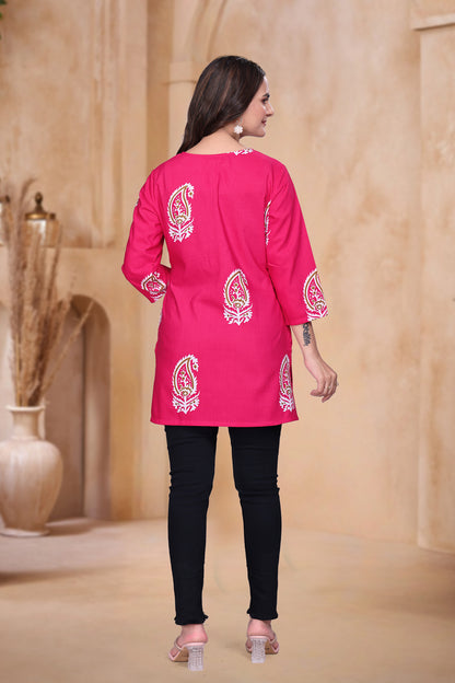 Paisley Keyhole Tunic