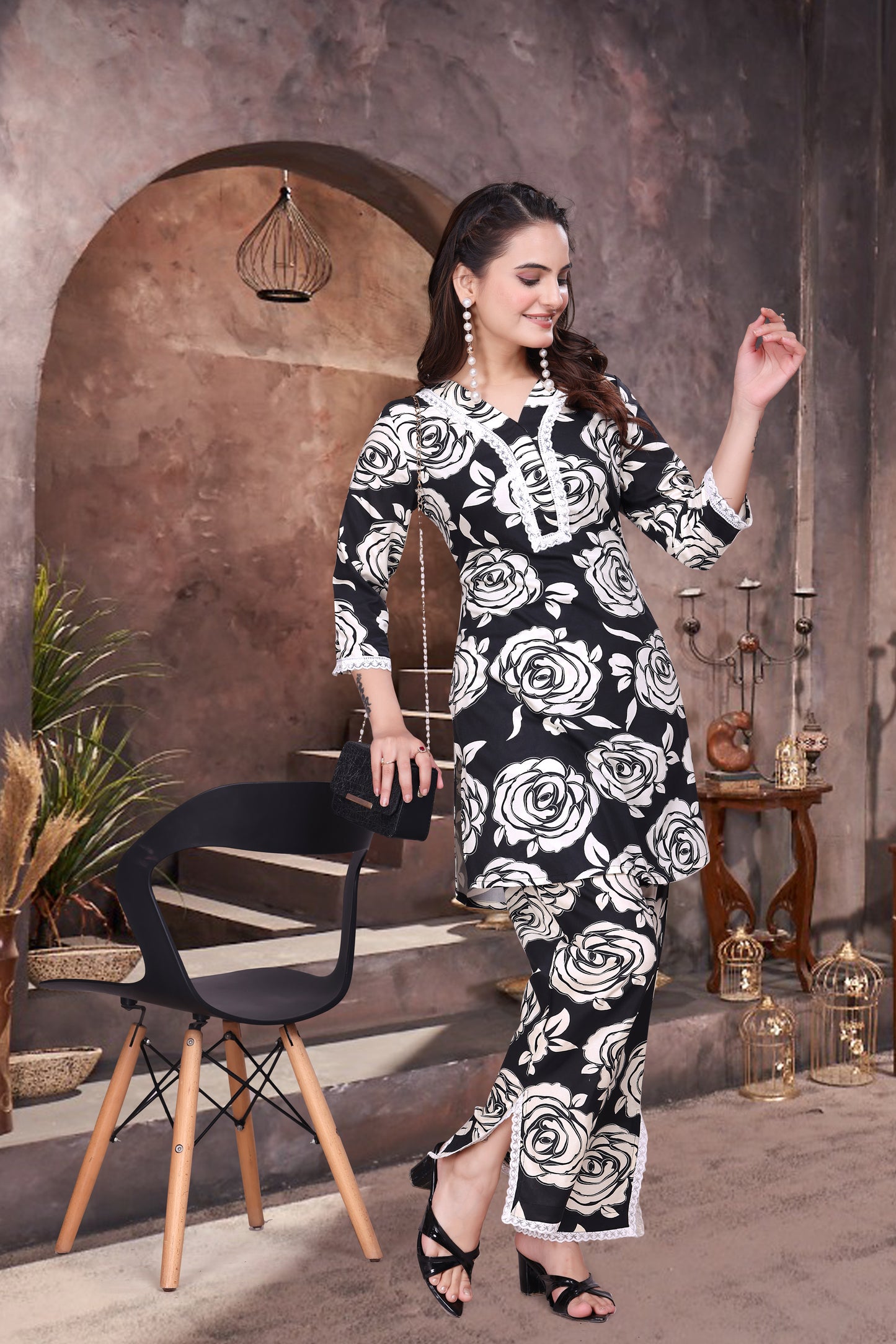 Noir Bloom Co-ords Set