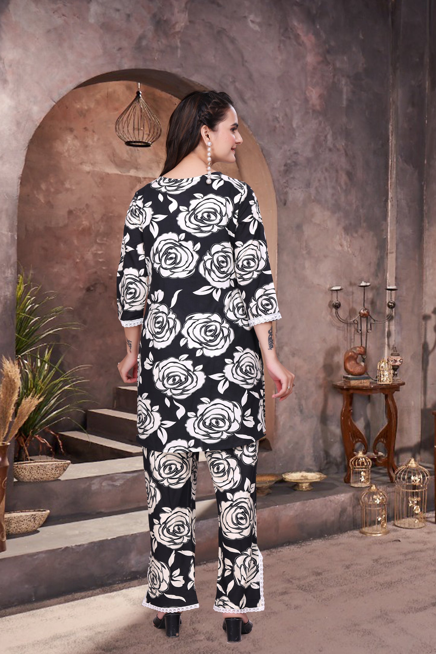 Noir Bloom Co-ords Set
