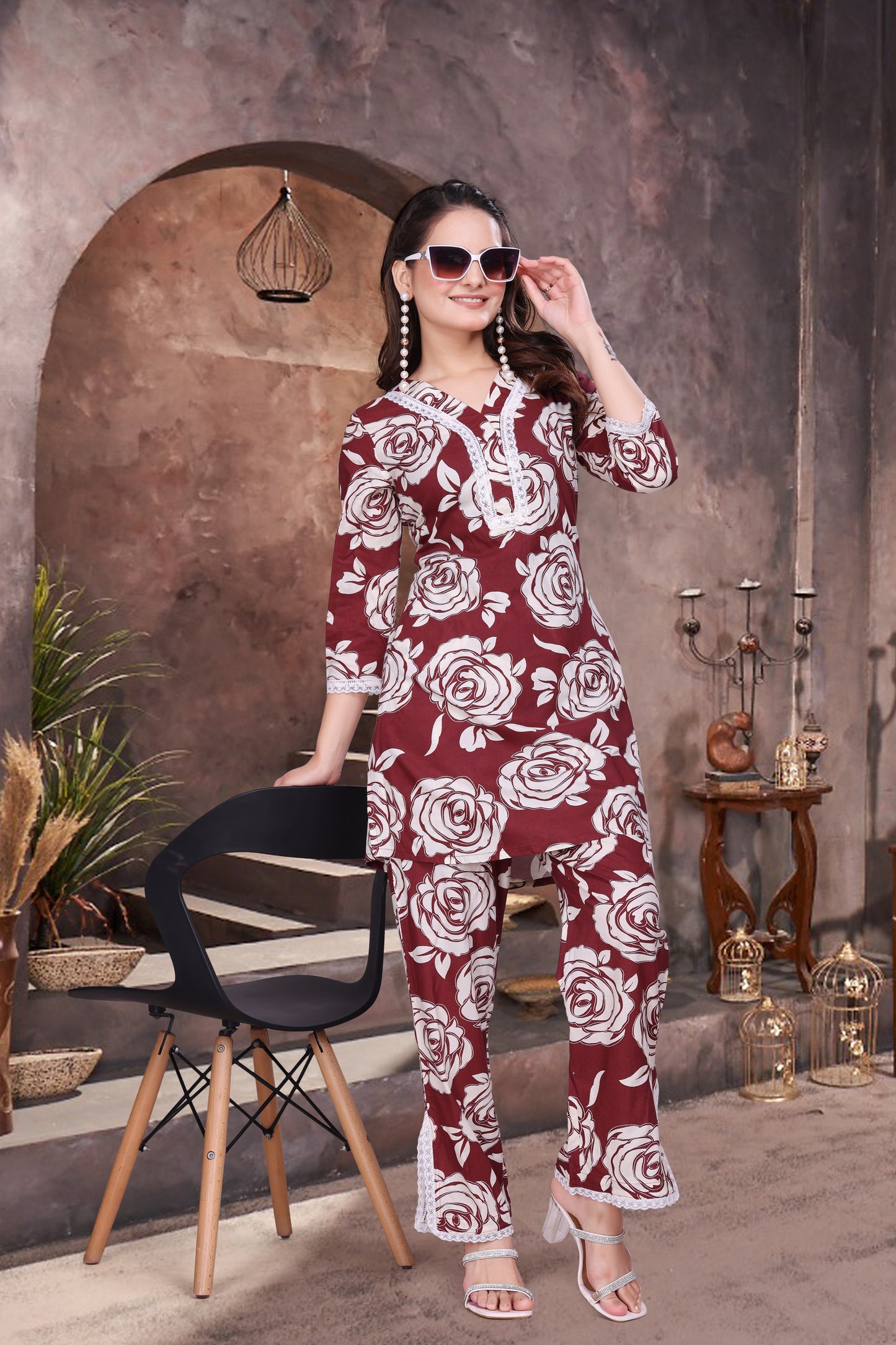 Noir Bloom Co-ords Set