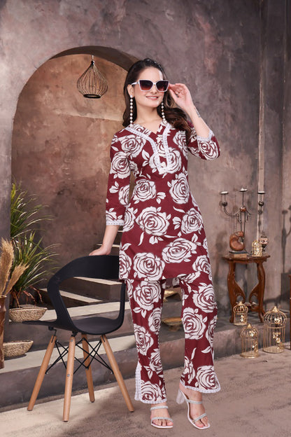 Noir Bloom Co-ords Set