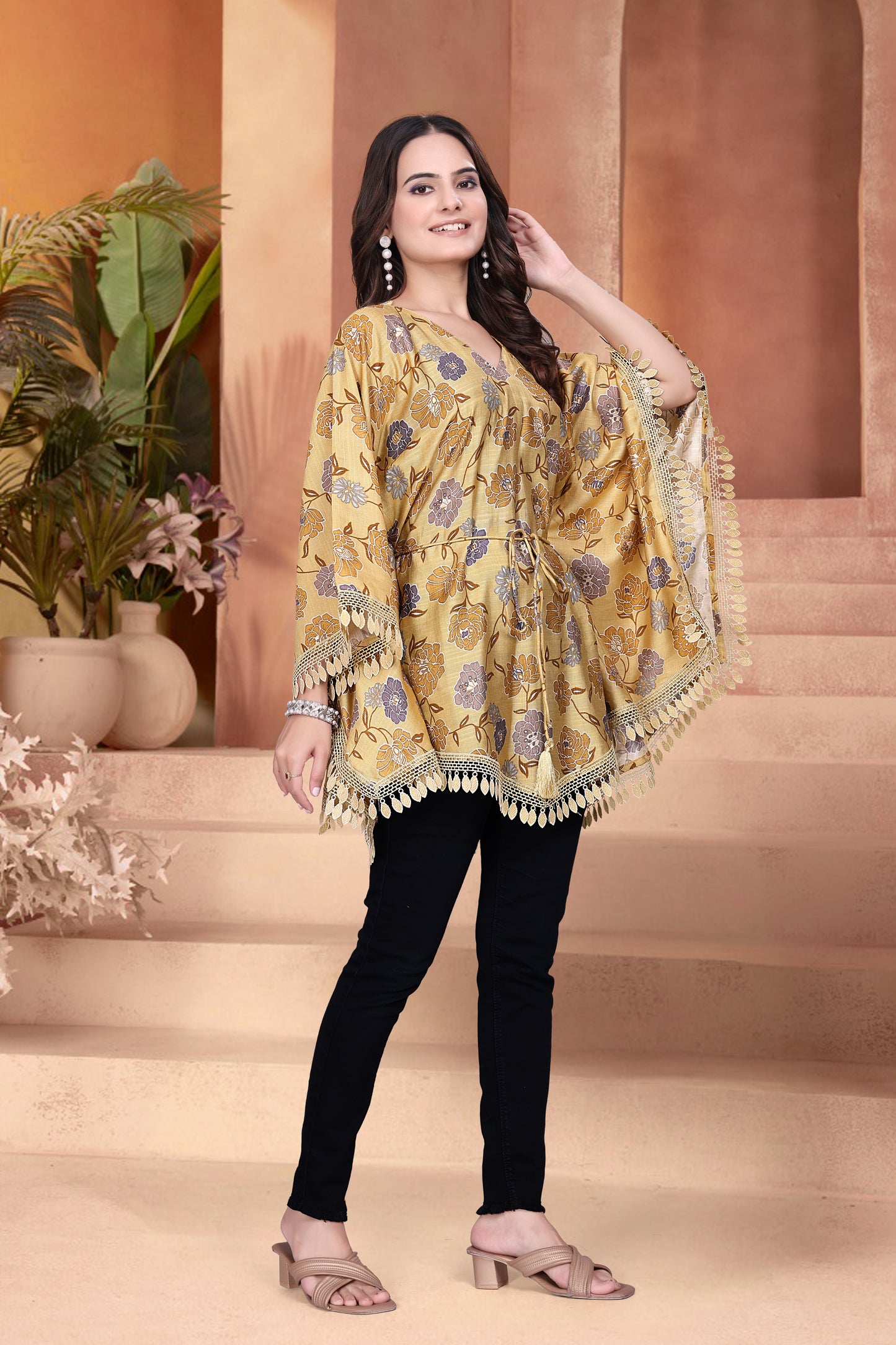Blossom Breeze Printed Kaftan