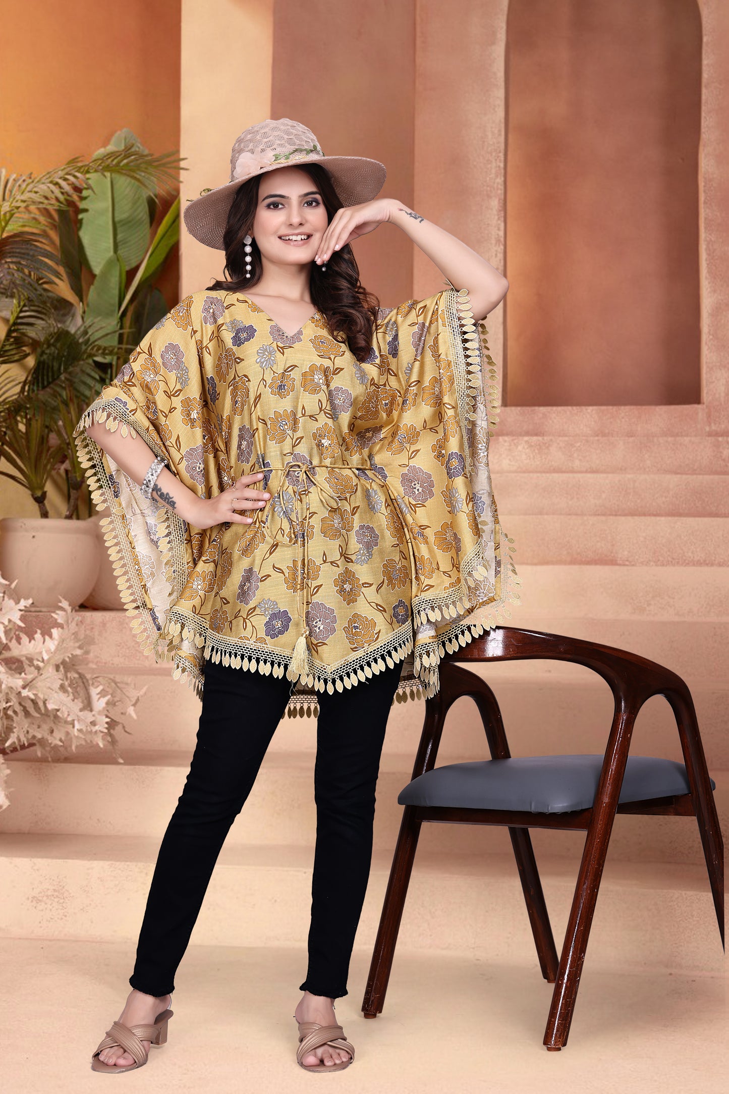 Blossom Breeze Printed Kaftan