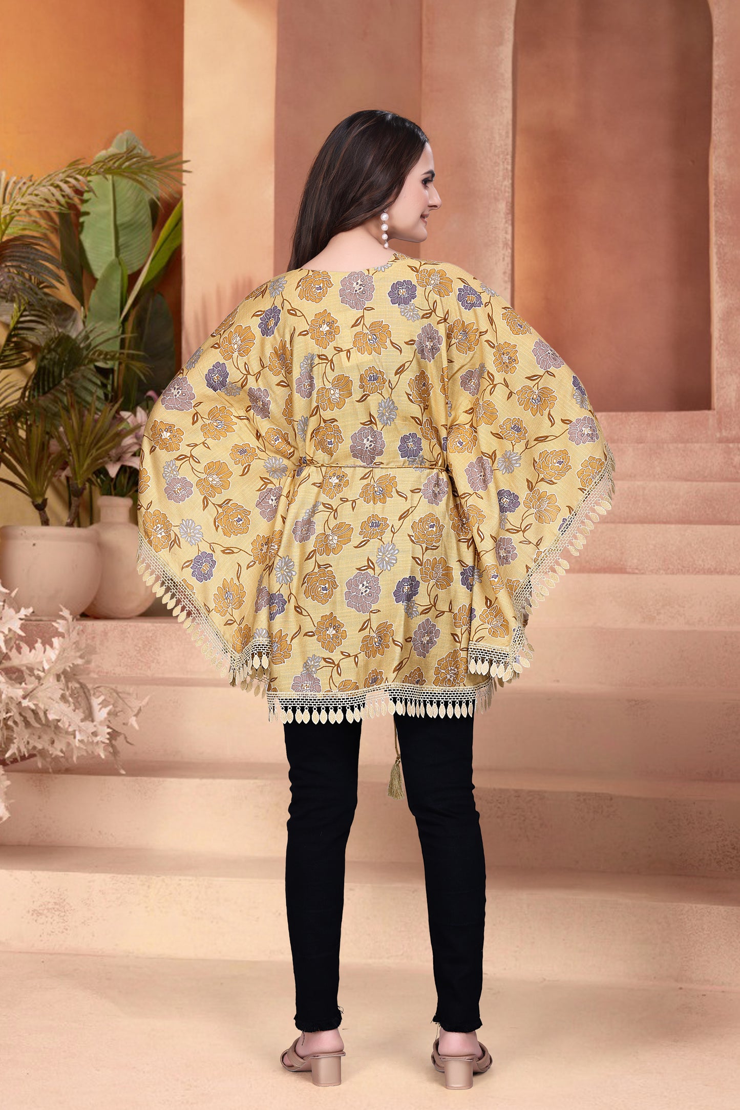 Blossom Breeze Printed Kaftan
