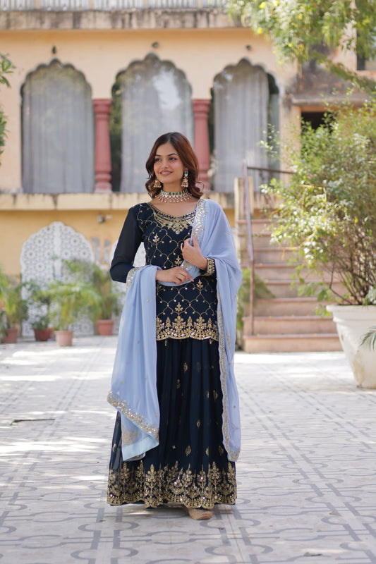 Sharanya Traditional Embroidered Set