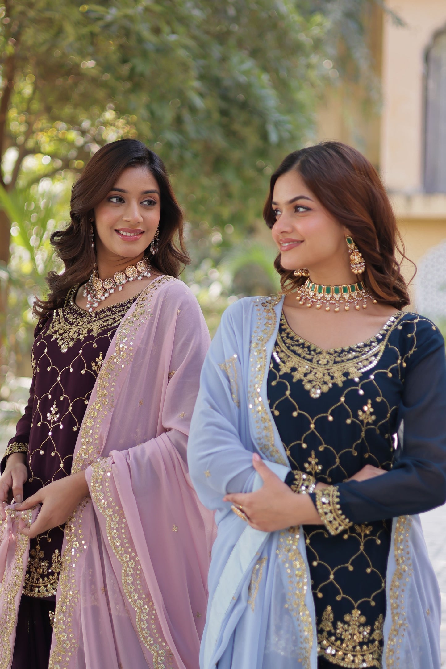 Sharanya Traditional Embroidered Set